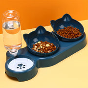 3-in-1 Elevated Cat & Dog Feeding Station