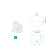 Pet Inhaler Spacer with Silicone Mask & Breathing Indicator