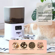 Smart Automatic Pet Feeder with Camera & Voice Control