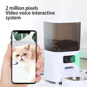 Smart Automatic Pet Feeder with Camera & Voice Control