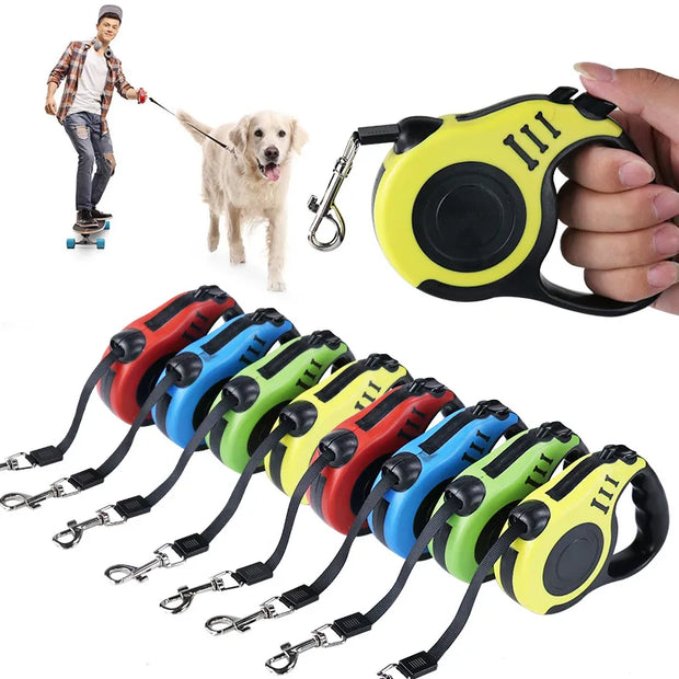 2-in-1 Retractable Dog Leash &amp.