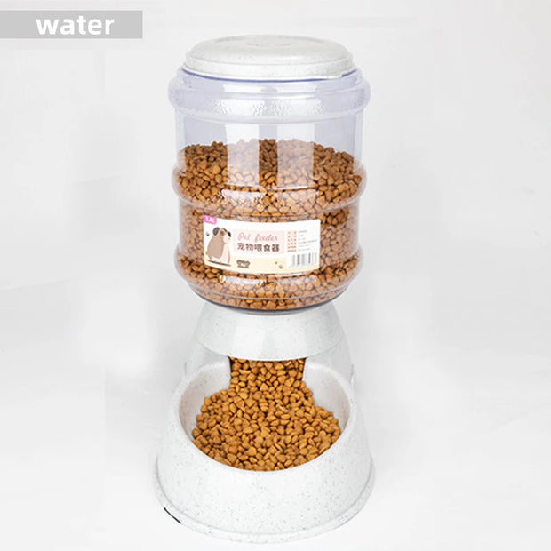 2-in-1 Automatic Pet Feeder with Large Capacity Water Dispenser