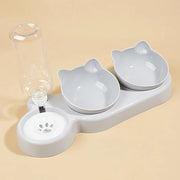 3-in-1 Elevated Cat & Dog Feeding Station
