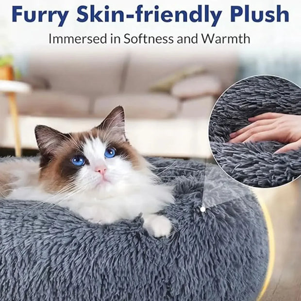 CozyPaws™ Calming Plush Pet Bed