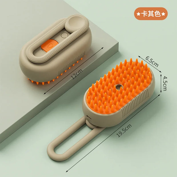 3-in-1 Steamy Pet Grooming Brush