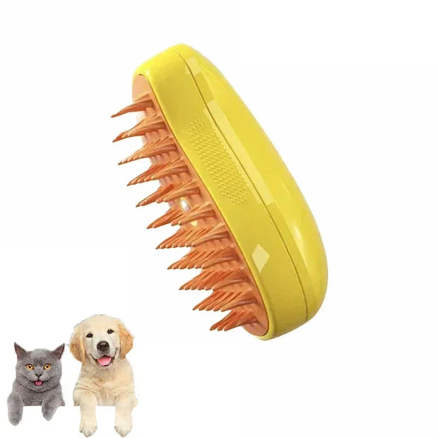 3-in-1 Pet Grooming Glove & Steam Brush