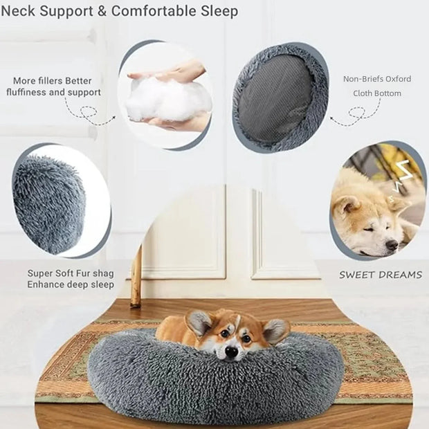CozyPaws™ Calming Plush Pet Bed