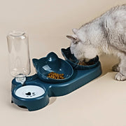 3-in-1 Elevated Cat & Dog Feeding Station