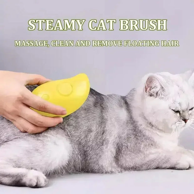 3-in-1 Pet Grooming Glove & Steam Brush