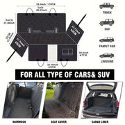 Pet Hair Removal & Waterproof Car Seat Cover Hammock