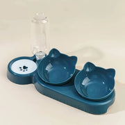 3-in-1 Elevated Cat & Dog Feeding Station
