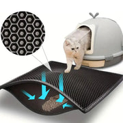 Double-Layer Waterproof Cat Litter Mat