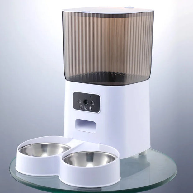 Smart Automatic Pet Feeder with Camera & Voice Control