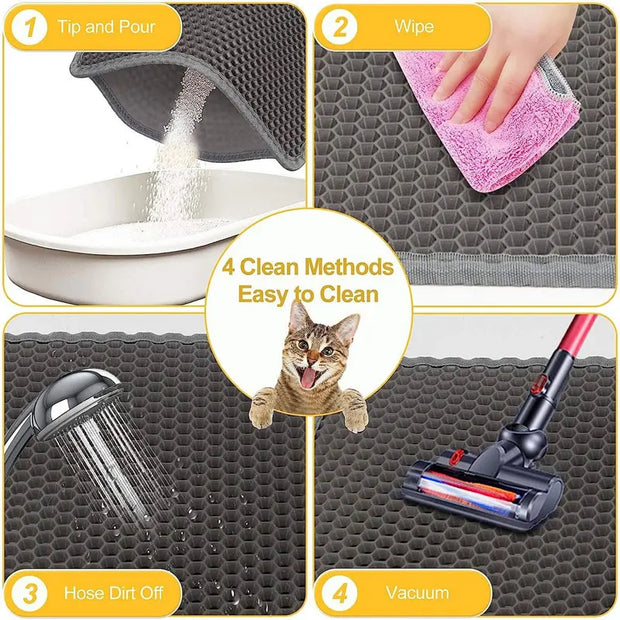 Double-Layer Waterproof Cat Litter Mat