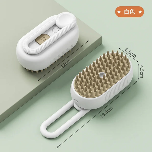 3-in-1 Steamy Pet Grooming Brush